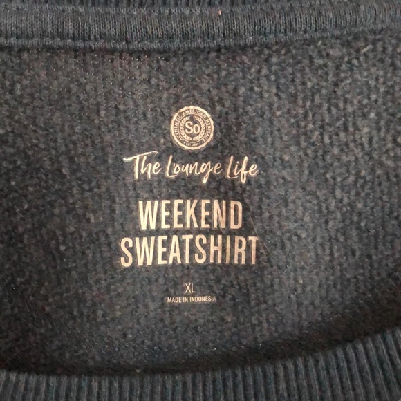 Oversized SO Blue and White Ombré sweatshirt - Picture 3 of 3